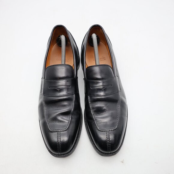 Allen Edmonds Glasgow Men's Suze 11 D Dress Loafers Black Leather Shoes USA - Picture 2 of 16